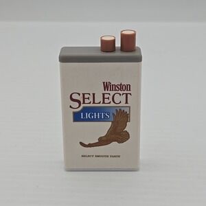 Vintage Winston Select Lights Cigarette Pack Striker Lighter Eagle Logo US